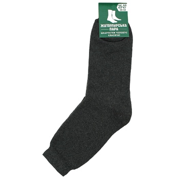 Zhytomyrska Para Men's Socks Grey s.25-27 - buy, prices for MegaMarket - photo 1