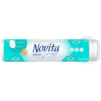 Диски ватні Novita Delicate косметичні 120шт - купити, ціни на NOVUS - фото 1