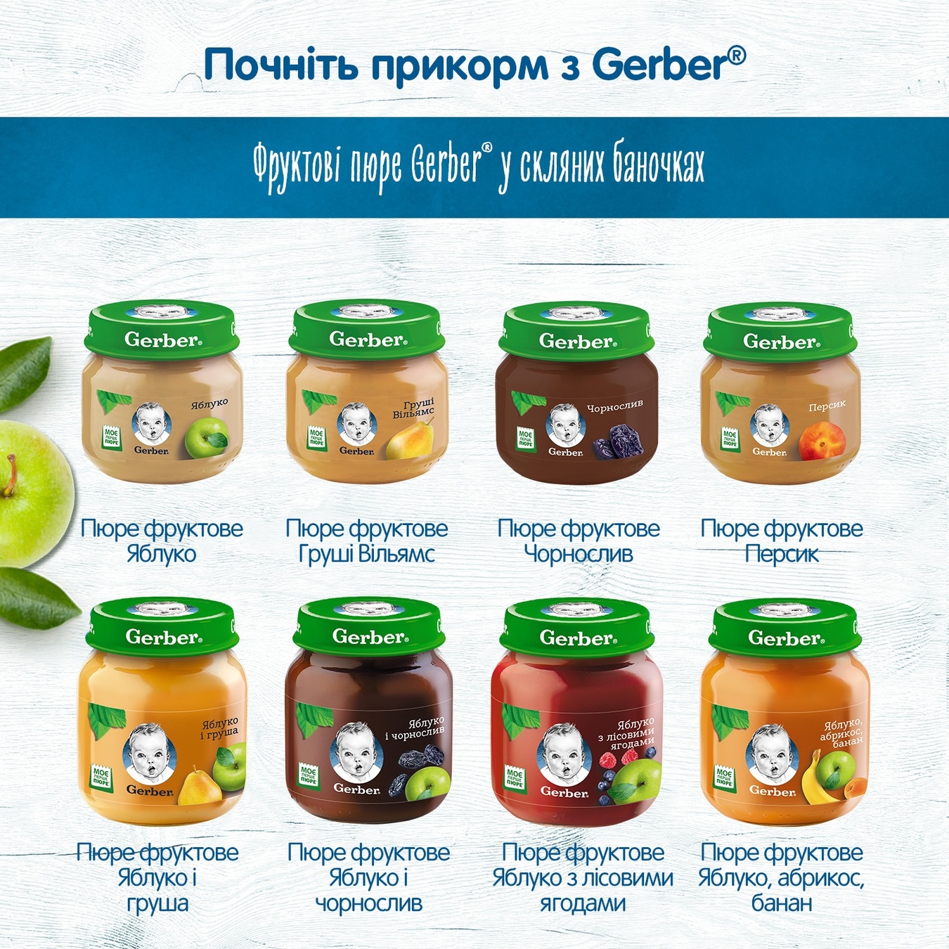 

Пюре Gerber Груші Вільямс 80г