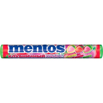 Mentos Strawberry Mix Chewing Dragee 37g - buy, prices for METRO - photo 1