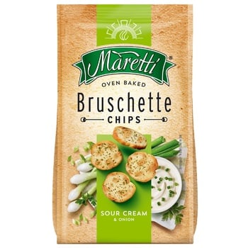 Maretti with crem and onion bruschette chips 70g - buy, prices for NOVUS - photo 1