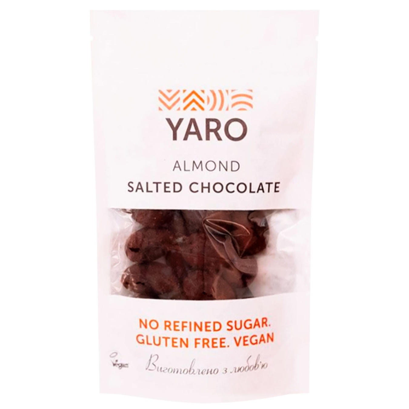 

Миндаль Yaro Vegan глазированный в шоколаде с солью без сахара 75г