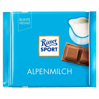 Шоколад Ritter Sport молочный с альпийским молоком 30% 100г - купить, цены на METRO - фото 1