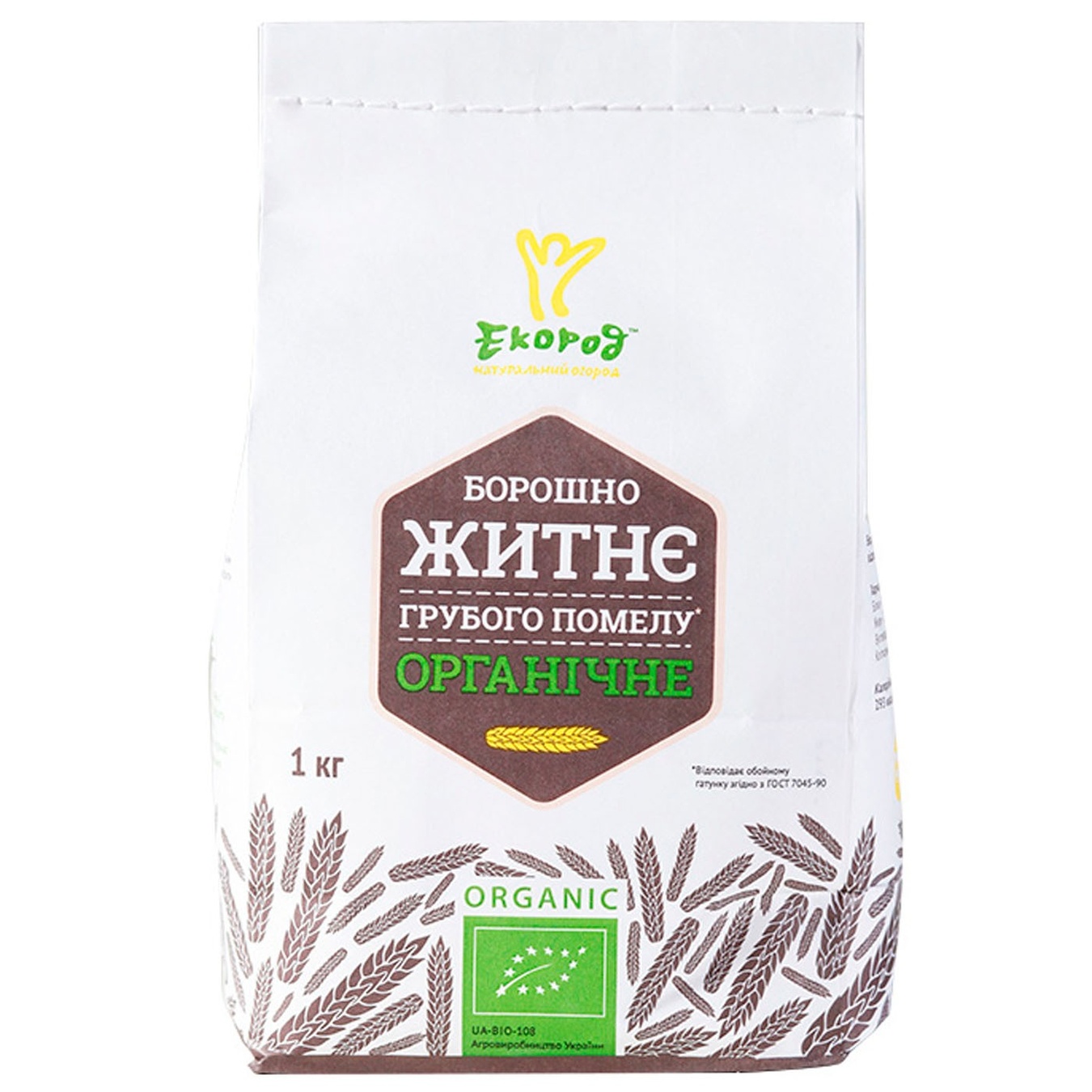

Мука Екород ржаная органическая грубого помола 1кг