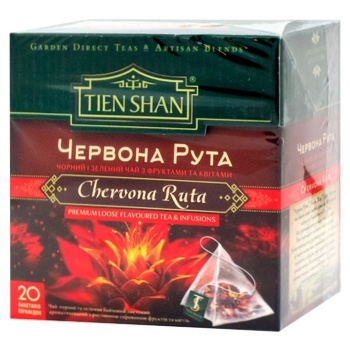 Tien-Shan Red Ruta Black and Green Tea 20pcs x 2g - buy, prices for MegaMarket - photo 1