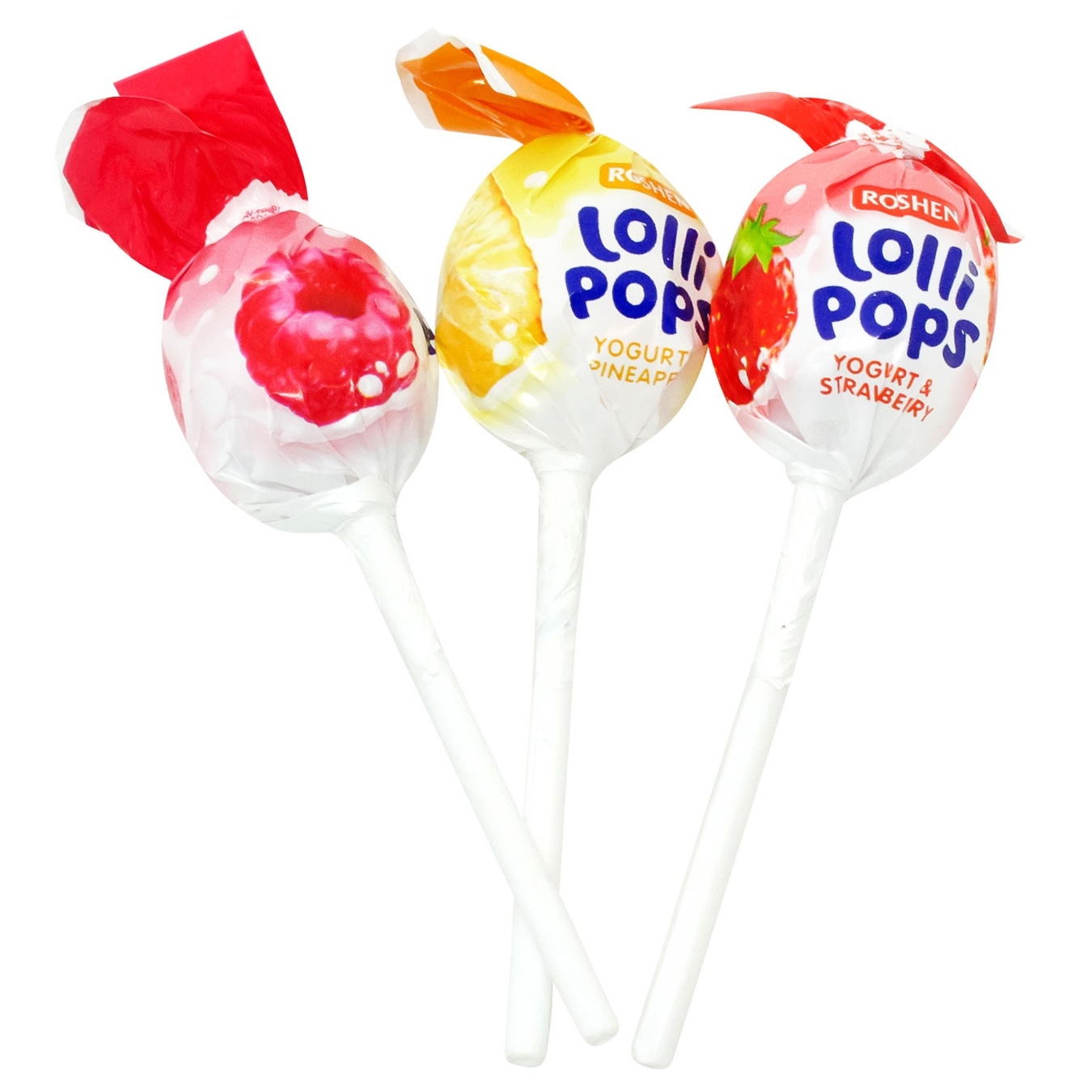 

Конфеты Roshen LolliPops Йогуртовый микс