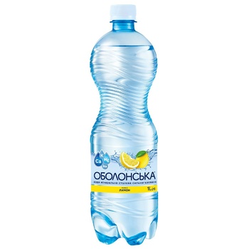 Obolonska Carbonated water with lemon 1l - buy, prices for COSMOS - photo 1