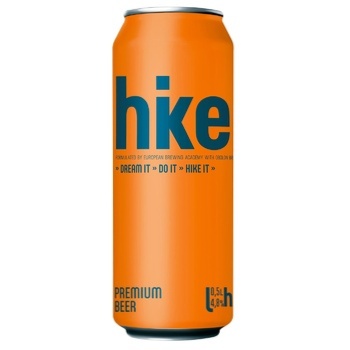 Пиво Hike Premium світле 4,8% 0,5л - купити, ціни на NOVUS - фото 1