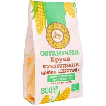 Крупа Galeks-Agro Экстра кукурузная органическая 800г - купить, цены на МегаМаркет - фото 1