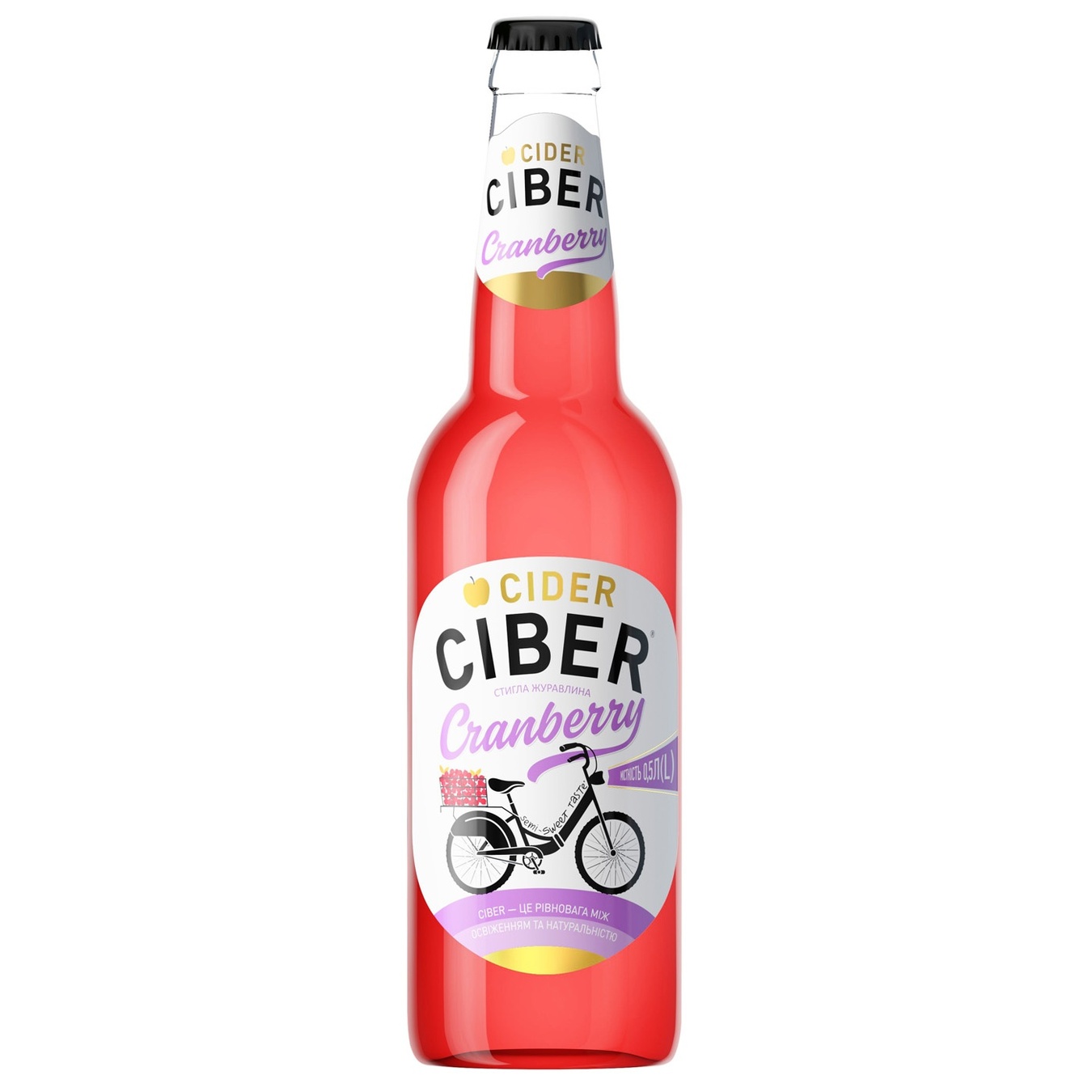 

Сидр Ciber Клюква полусладкий 0,5л
