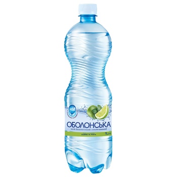 Obolonska Lime and Mint Flavored Carbonated Mineral Water 1l - buy, prices for EKO Market - photo 1