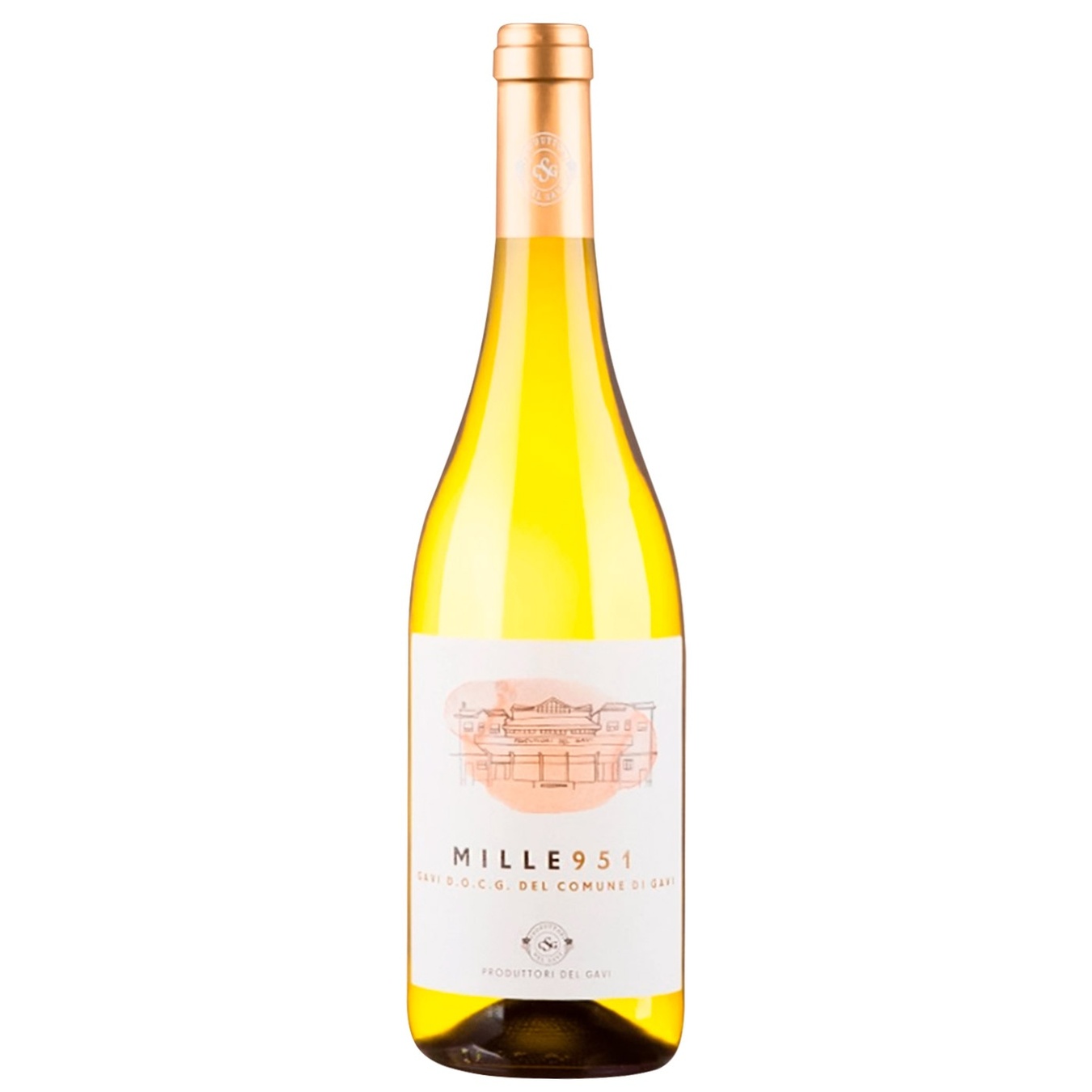 

Вино Produttori Del Gavi Gavi del Comune di Gavi Mille 951 DOCG белое сухое 12,5% 0,75л