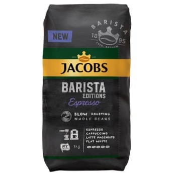 Кава Jacobs Barista Espresso натуральна смажена в зернах 1кг - купити, ціни на За Раз - фото 3