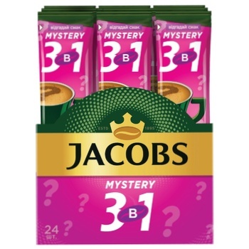 Напиток кофейный Jacobs 3в1 Mystery растворимый 15г х 24шт - купить, цены на METRO - фото 3