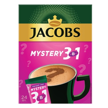 Jacobs 3in1 Mystery Instant Coffee Drink 15g x 24pcs - buy, prices for Chudo Market - photo 2