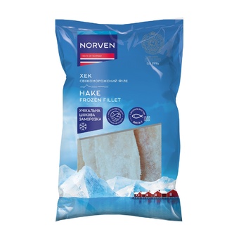 Norven Fresh Frozen Hake Fillet - buy, prices for ULTRAMARKET - photo 2