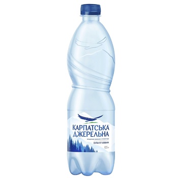 Karpatska Dzherelna Highly Carbonated Mineral Water 0.5l - buy, prices for NOVUS - photo 1