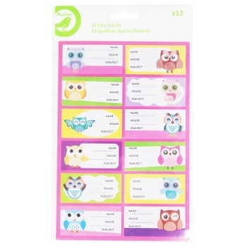 Auchan Sticky Labels Stickers 12pcs - buy, prices for Auchan - photo 1