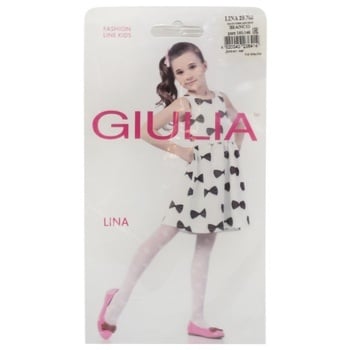 Колготи Giulia Lina дитячі Bianco 20Den р.140-146 - купити, ціни на ЕКО Маркет - фото 1