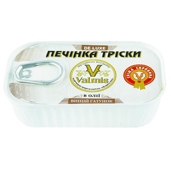 Печінка тріски Valmis в олії 121г - купити, ціни на Auchan - фото 1