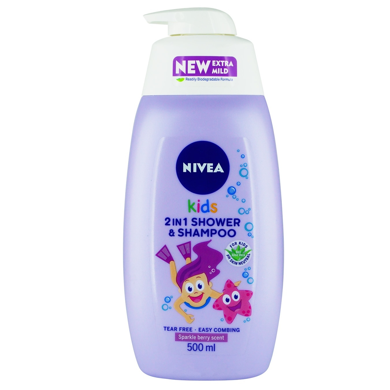 

Гель для шампунь Nivea Kids для девочек 2в1 500мл