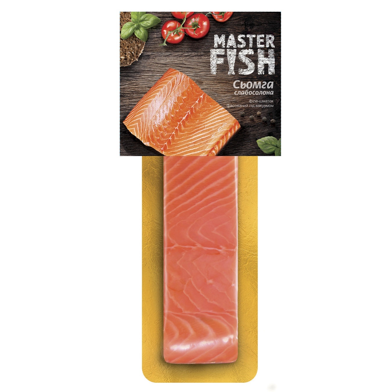 

Сьомга Master Fish філе-шматок слабосолена 130г