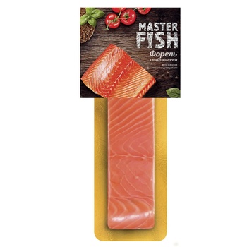 Форель Master Fish филе-кусок слабосоленая 130г - купить, цены на ULTRAMARKET - фото 1