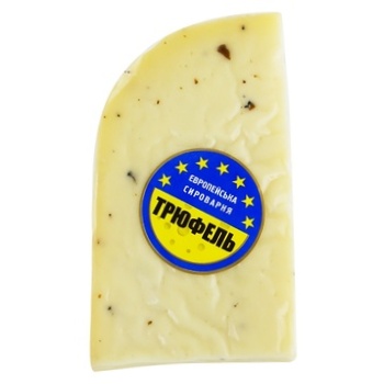 European Cheese Factory Gouda Cheese with Black Truffle 55% by Weight - buy, prices for Auchan - photo 1