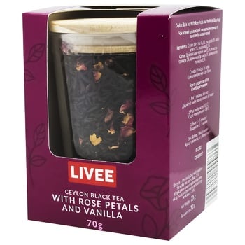 Tea Livee vanilla black 70g cardboard box Poland - buy, prices for Tavria V - photo 1