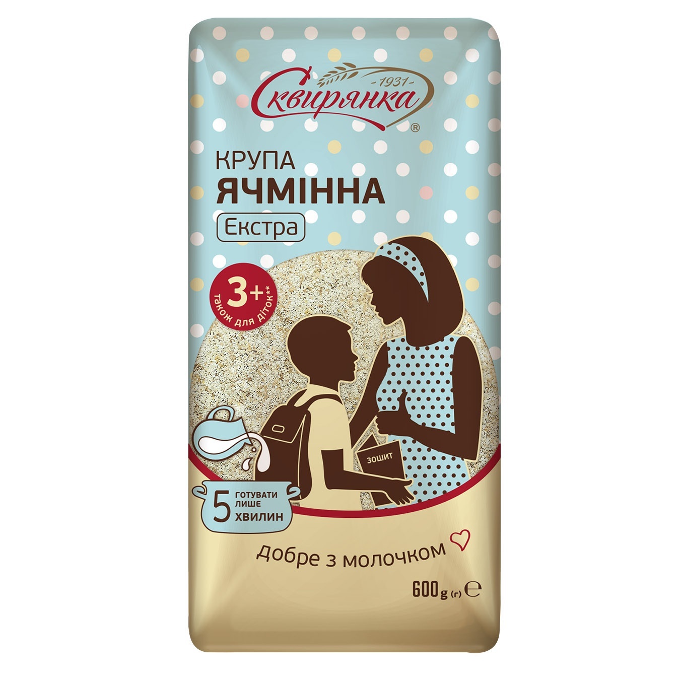 

Крупа Сквирянка Экстра ячменная 600г
