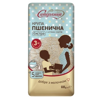 Крупа Сквирянка Екстра із зерна м'якої пшениці 600г