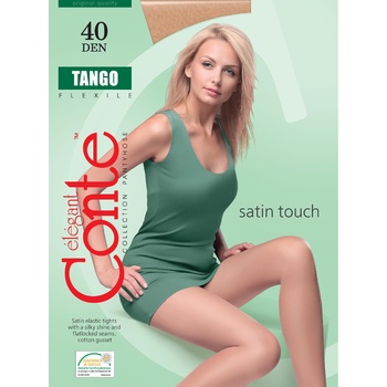 Колготи жіночі Conte Tango 40ден р.2 Mocca - купити, ціни на Восторг - фото 1