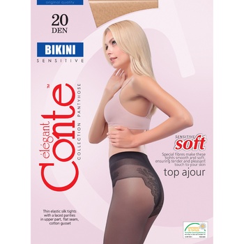 Колготы женские Conte Bikini 20ден р.3 Bronz - купить, цены на ULTRAMARKET - фото 1