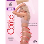 Conte Active 20 den Women's Bronz Tights Size 4