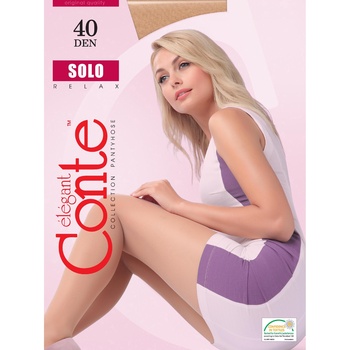 Колготи жіночі Conte Solo mocca 40ден р.4 Mocca - купити, ціни на ULTRAMARKET - фото 1