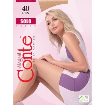 Conte Solo 40den Mocca Female Tghts 5 size - buy, prices for MegaMarket - photo 1