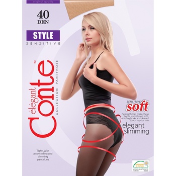 Conte Style Women's Tights 40 den 4 bronz - buy, prices for - photo 1