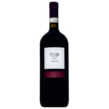 Вино Le Rubinie Chianti красное сухое 12% 1,5л - купить, цены на МегаМаркет - фото 1