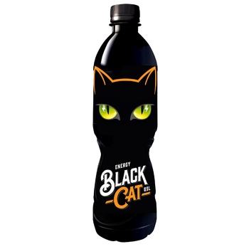 Black Cat Strongly Carbonated Energy Drink 0.5l - buy, prices for Auchan - photo 1