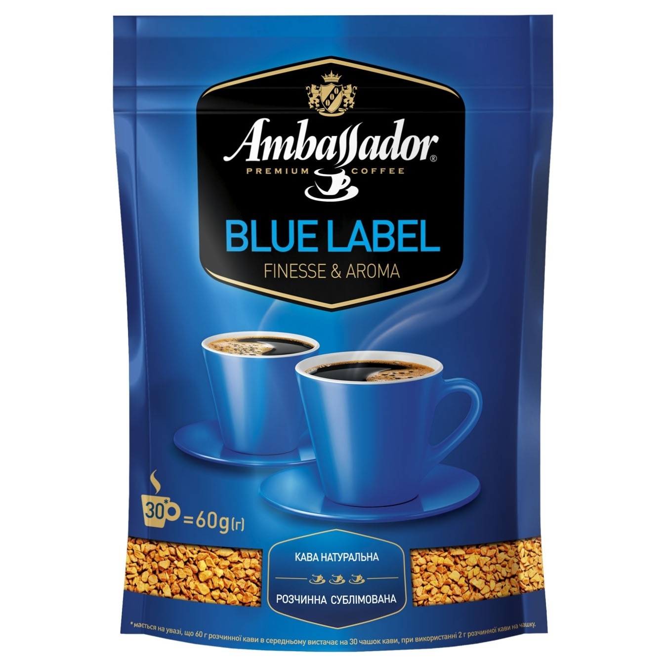 

Кофе Ambassador Blue Label растворимый 60г