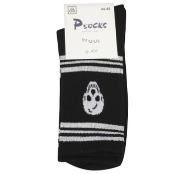 Шкарпетки чоловічі PSocks Комфорт р.44-45 череп чорний