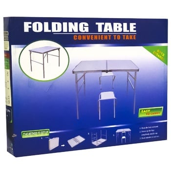 Набір стіл розкладний та 2 стільці 90х60х70см - купити, ціни на Таврія В - фото 1