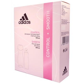 Adidas Deodorant Control 150ml + Shower Gel Smooth 250ml - buy, prices for MegaMarket - photo 1