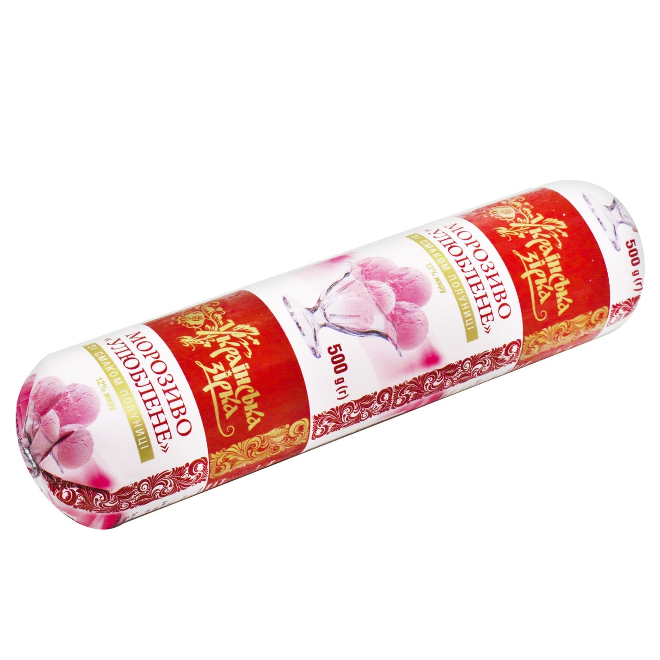 

Мороженое Українська Зірка любимое со вкусом клубники 500г