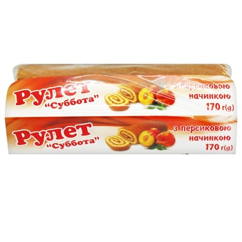 Subota Sponge-Cake Roll with Peach Filling 170g - buy, prices for Tavria V - photo 2