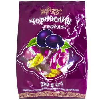 Ukrajinska Zirka Prunes with Nuts Candies 200g - buy, prices for Tavria V - photo 1