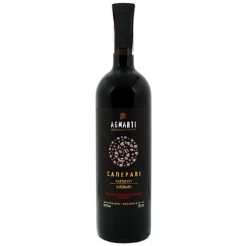 Agmarti Saperavi Red Dry Wine 11.5% 0.75l - buy, prices for Supermarket "Kharkiv" - photo 1