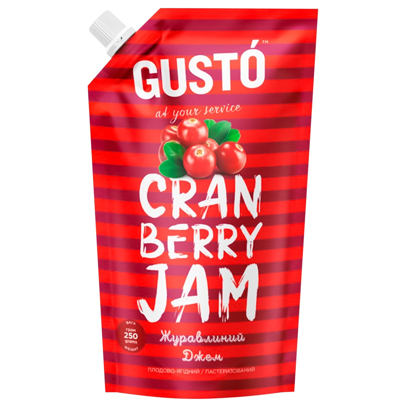 

Джем Gusto клюквенный 250г