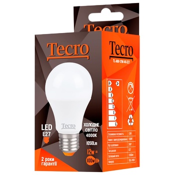 Tecro LED Bulb A60 12W 4000K E27 - buy, prices for - photo 1