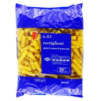 Auchan tortiglioni pasta 1000g - buy, prices for Auchan - photo 1